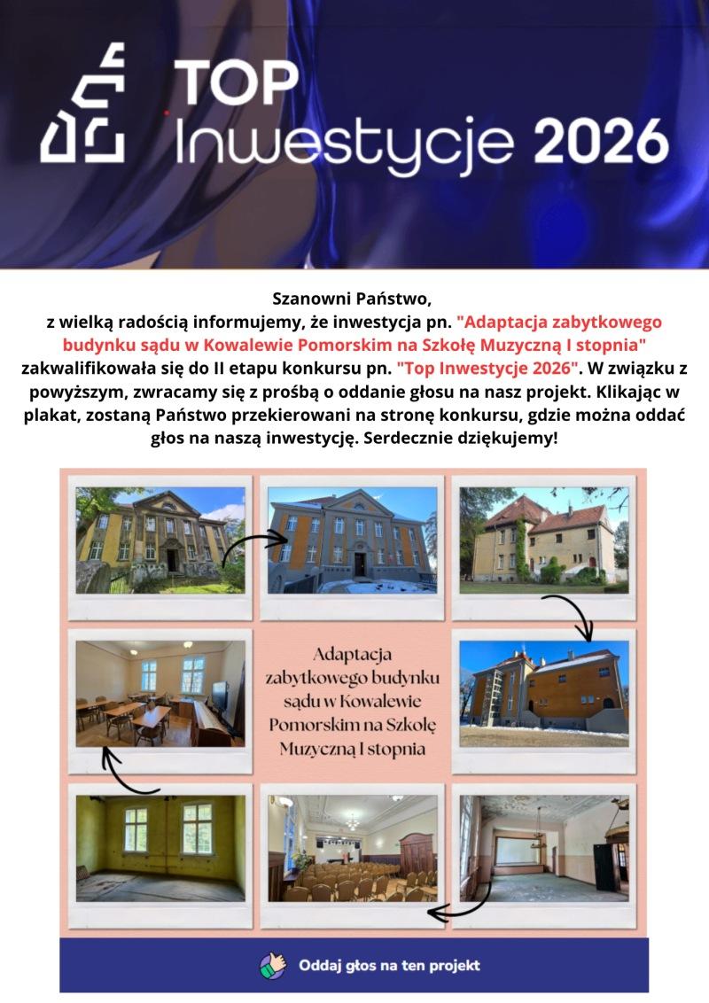 Top Inwestycje zgłoszenie budynku PSM Kowalewo