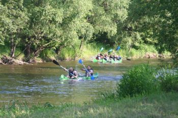 Kayaking on Drwęca River