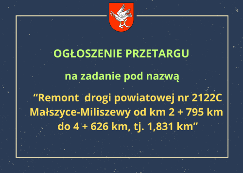 OGŁOSZENIE POSTĘPOWANIA PRZETARGOWEGO (2)