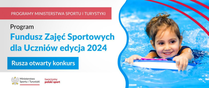 otwarty konkurs na dofinansowanie zajęć sportowych dla uczniów - edycja 2024