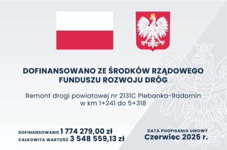 tablica informacyjna Plebanka - Radomin