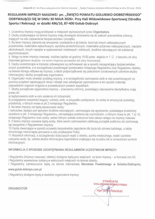 regulamin imprezy masowej - podpisany